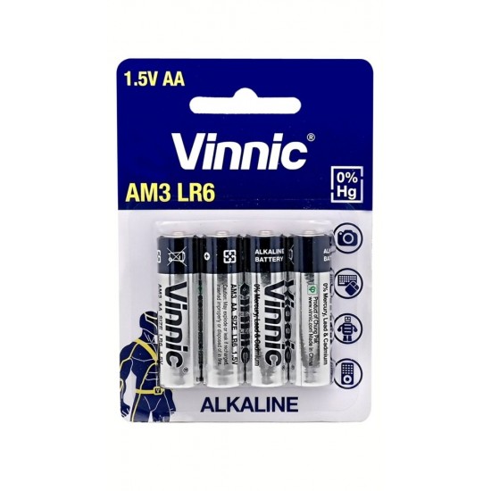 ΜΠΑΤΑΡΙΕΣ ΑΛΚΑΛΙΚΕΣ VINNIC ΑΑ 1.5V 4ΤΜΧ