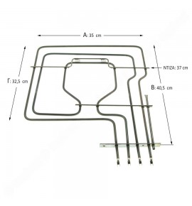 ΑΝΤΙΣΤΑΣΗ ΦΟΥΡΝΟΥ ΚΟΥΖΙΝΑΣ ΑΝΩ ΓΚΡΙΛ ΜΕ ΘΕΣΗ ΘΕΡΜΟΣΤΑΤΗ PITSOS BOSCH SIEMENS NEFF 1800+1000W 230V 00215611