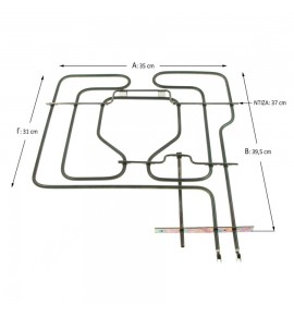 ΑΝΤΙΣΤΑΣΗ ΦΟΥΡΝΟΥ ΚΟΥΖΙΝΑΣ ΑΝΩ ΜΕ ΝΤΙΖΑ BOSCH SIEMENS 2800W 00218352