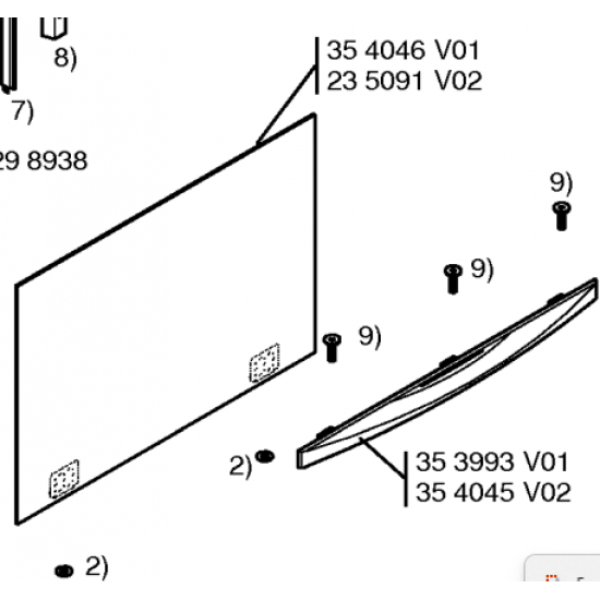 ΓΝΗΣΙΟ ΚΡΥΣΤΑΛΛΟ ΠΟΡΤΑΣ ΦΟΥΡΝΟΥ ΚΟΥΖΙΝΑΣ ΕΞΩΤΕΡΙΚΟ SIEMENS BOSCH 00354006