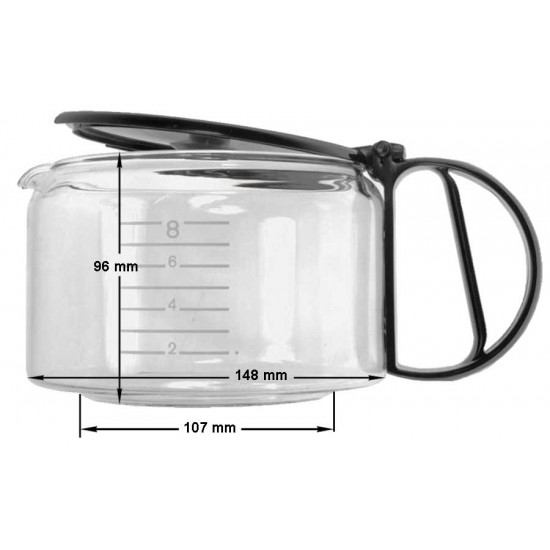 ΓΝΗΣΙΑ ΚΑΝΑΤΑ ΚΑΦΕΤΙΕΡΑΣ BRAUN 8 ΚΑΦΕΔΕΣ ΜΑΥΡΗ BR67050712  KF22 KF26